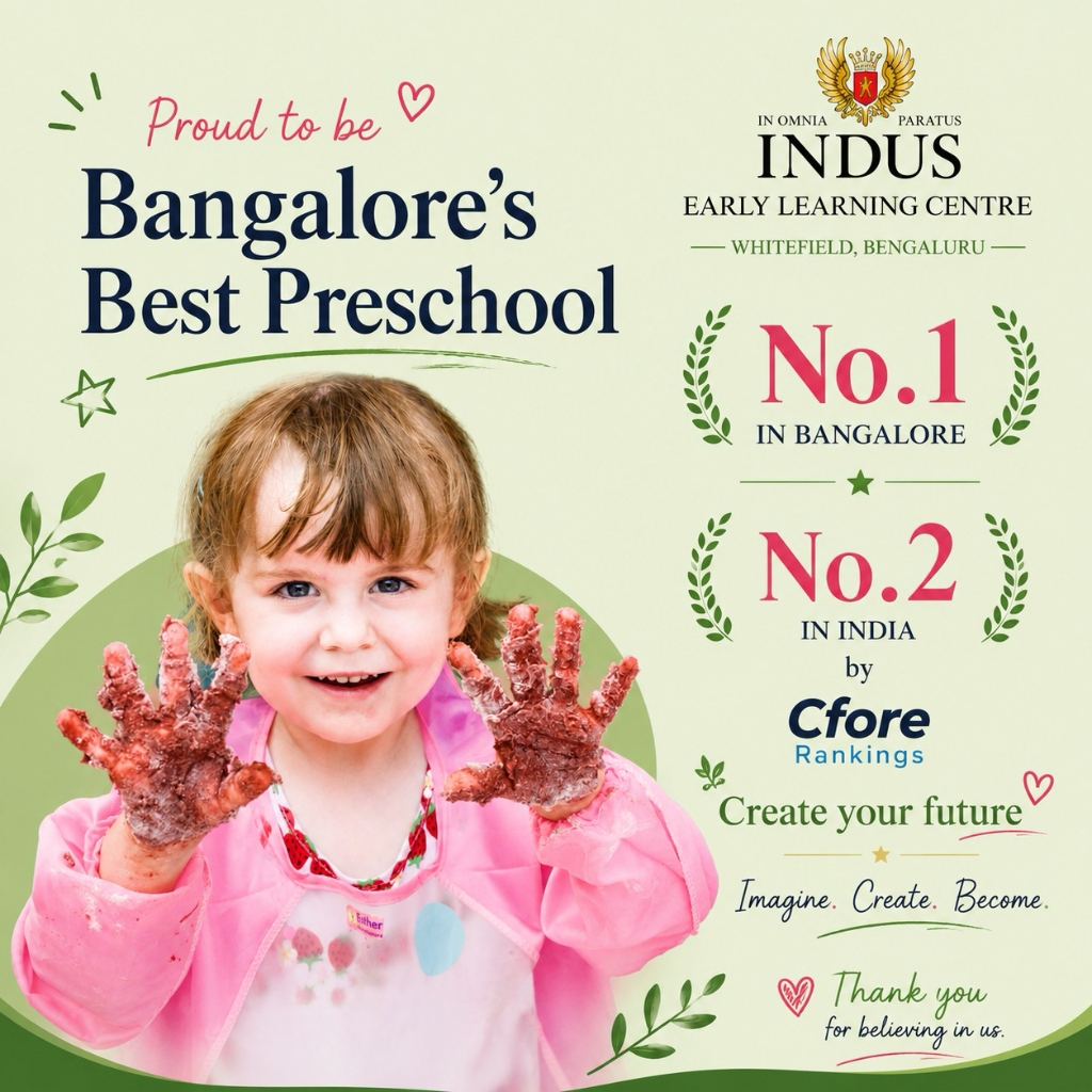 Proud to be Bangalore's Best Preschool — child painting
